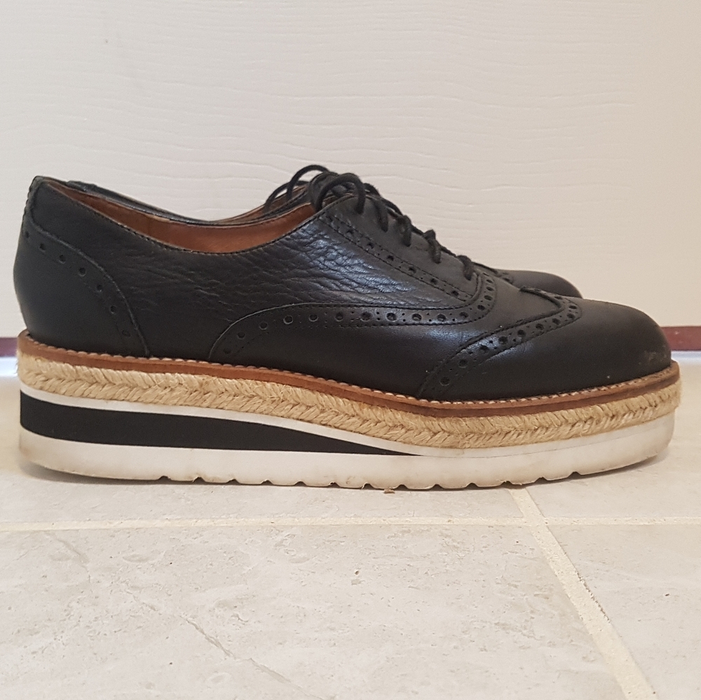 Platform oxford brogues